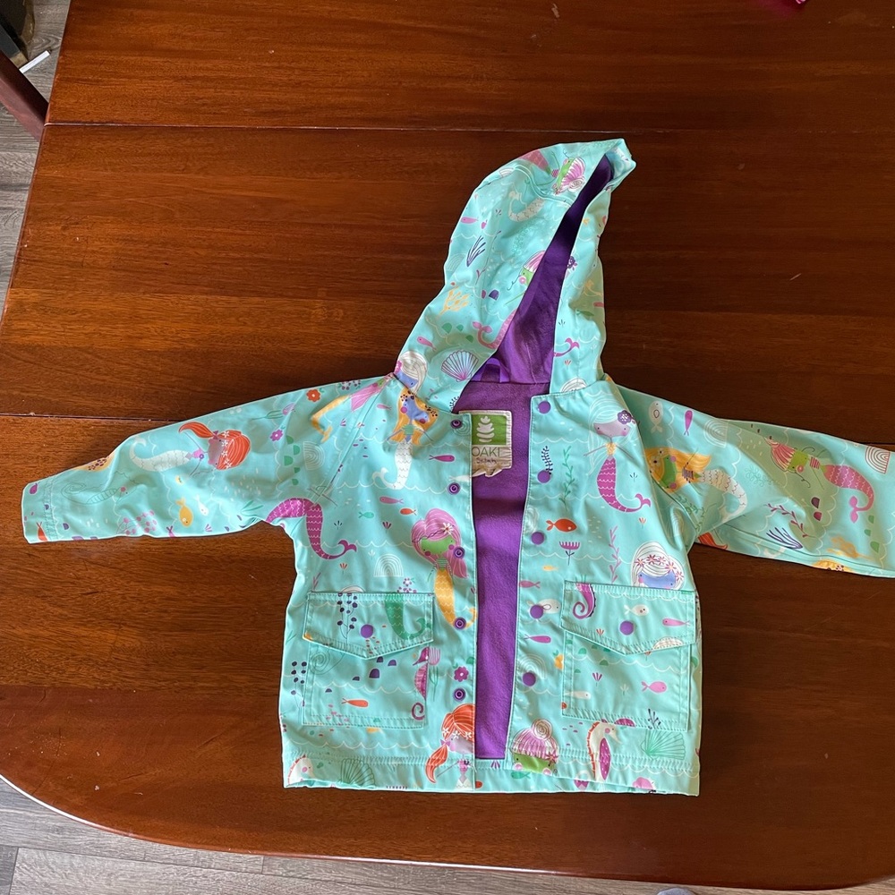Oaki girls rain jacket 2T